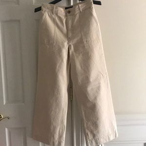 Frye Wide Leg Pants in Cream